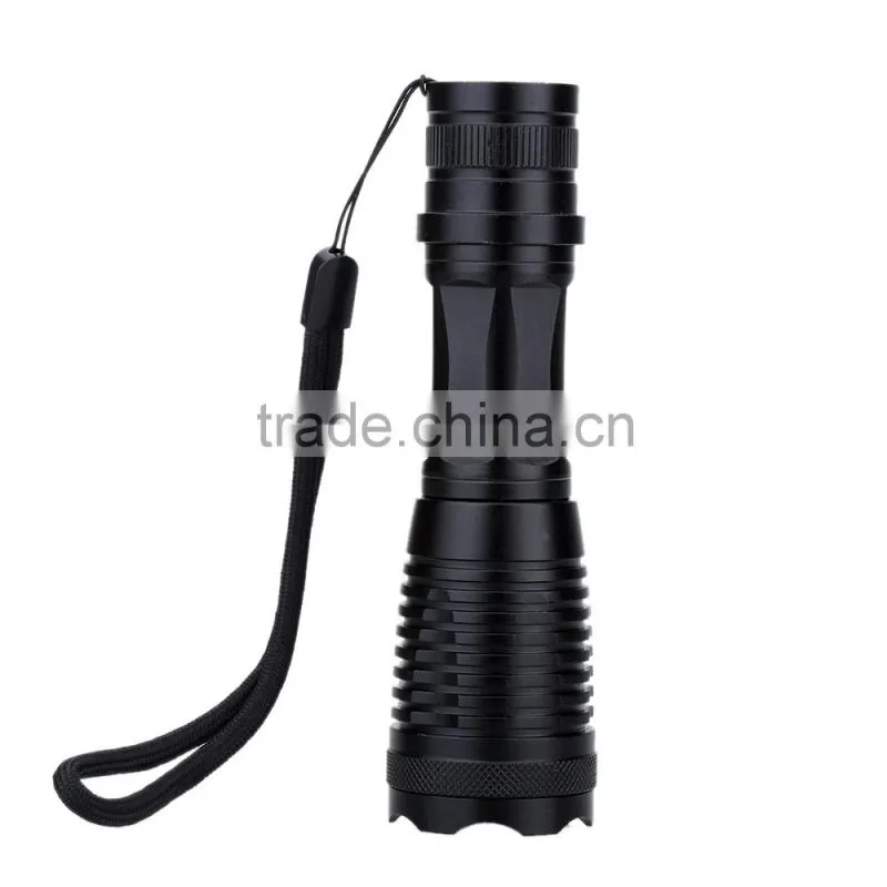 super waterproof Zoomable Adjustable Focues LED Flashlight Mini Handy Portable Outdoor CRE E T6 5 Modes Torch Light Lamp TL-8061
