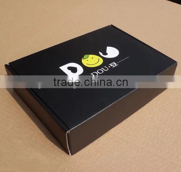 Custom new style color printing hot stamping corrugated shoes box