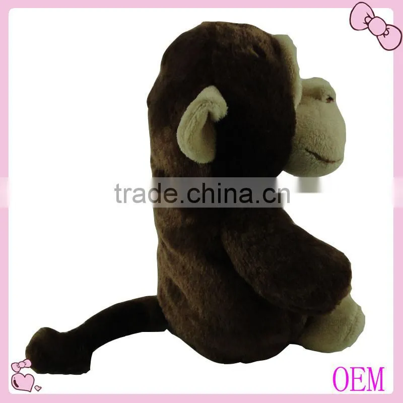 brown and gray cute stuffed plush monkey toy factory