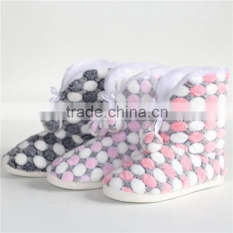 Ladies slipper boot with EVA sole