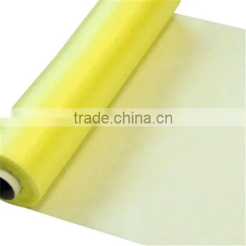 2014 Excellent Organza Roll With Sewing Edge For Party Decoration