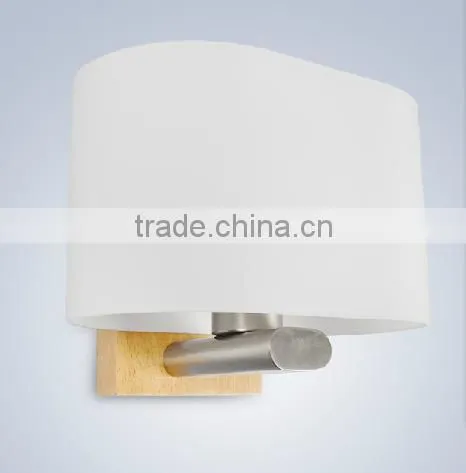Decorative wooden wall lamp glass shade wall light scone