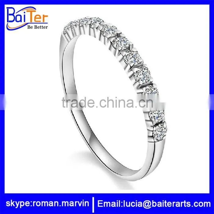 Wholesale fashion silver ring 925 silver ring with black stone
