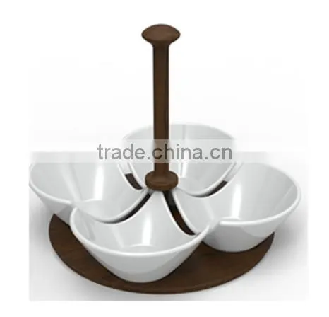 New style fashion 4 pcs Porcelain Snack dish Plate
