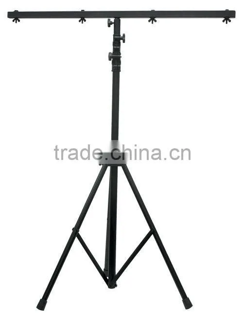 outdoor/indoor led par stainless steel tripod light stand double t-bar light stand