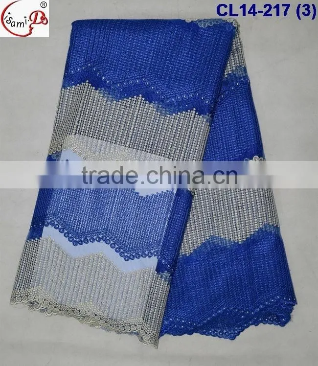 CL14-217 Fahioable embroidery tulle lace fabric 2016 french lace fabric for dressing
