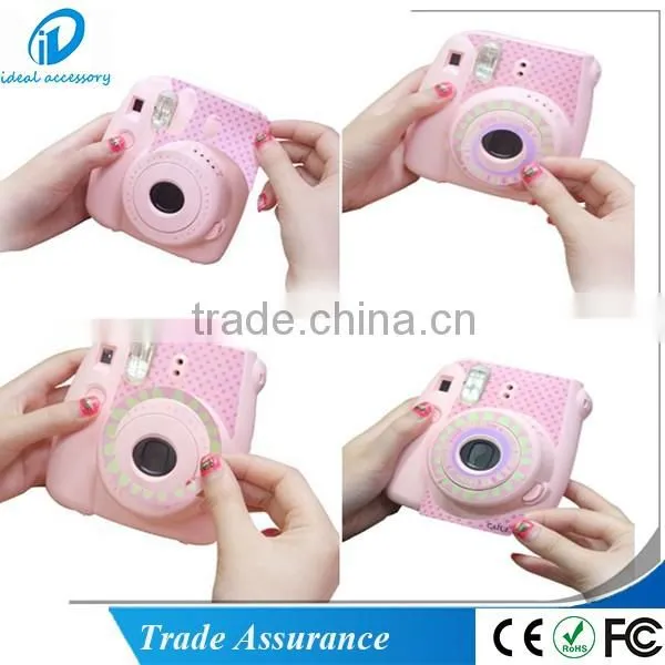 Colorful Star or Flower Creative Camera Decor Sticker for Fujifilm Instax Mini8 Polaroid Camera