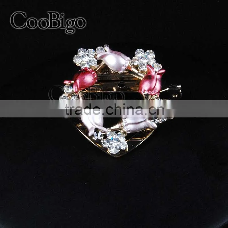Fashion Jewelry Charming Lily Flower MC STONE Brooches Pin Women Gift Corsage Dresses Hijab Scarf Apparel Promotion Accessories