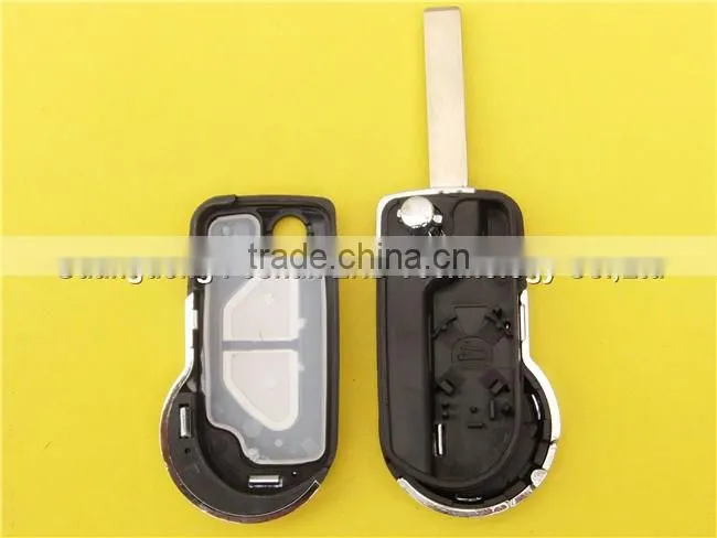 New Arrival Peugeot remote key for Peugeot 407 flip key 2 button car key shell blanks case
