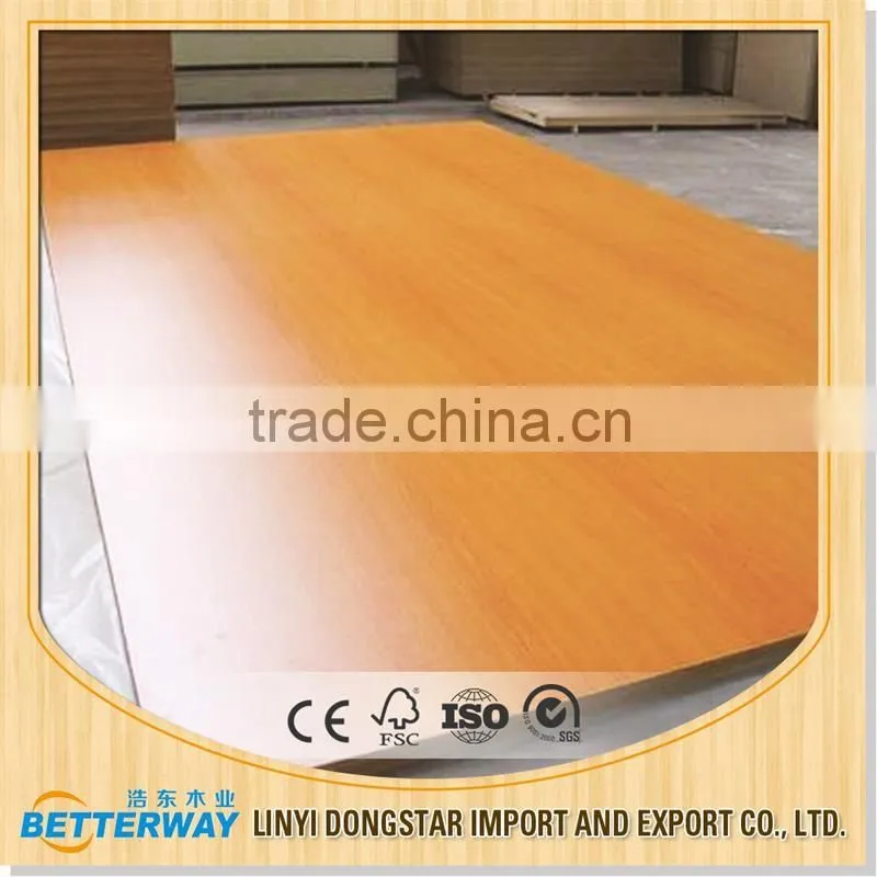 Film laminated funiture used melamine faced paper coated plywood