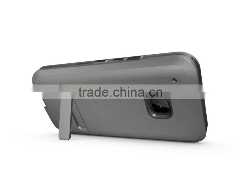 New design armor case built in screen protector for HTC M9