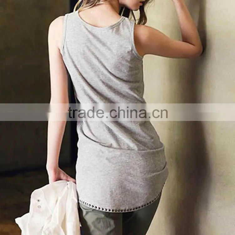 ladies quilted vest and long vest tops and women designer vest with low prices made in China