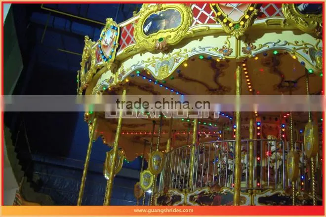 So amazing! luxury playground merry go round horses rides for sale with LED lights