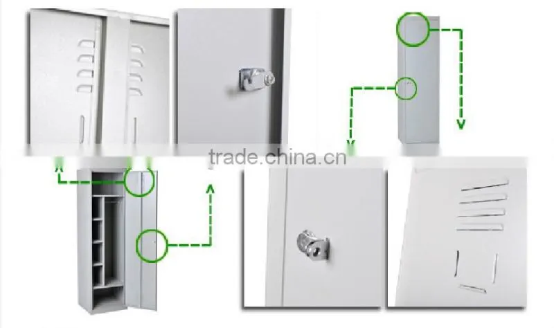Luoyang Factory Direct Sale Colorful Single Doors Metal Locker
