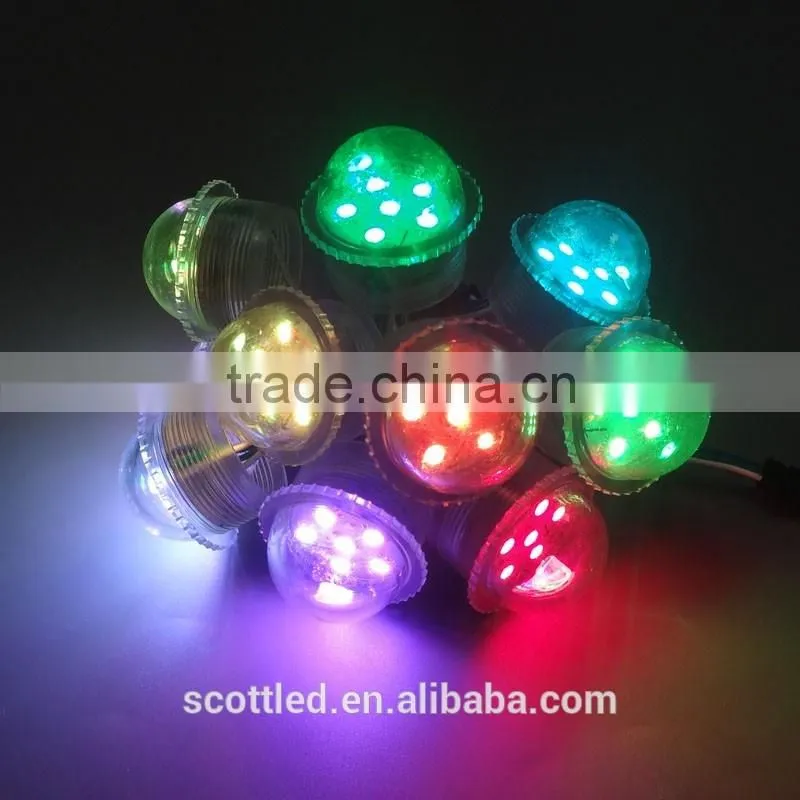 round digital 35mm 6pcs party dots led lights - ic ucs1903