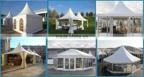 Customized Events Hexagonal Pagoda Tent for Party Tent with Dcoration