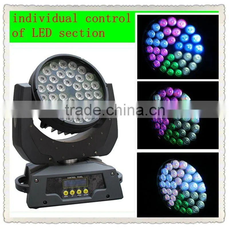 36pcs 8W RGBW 4 in 1 moving head stage led lighting