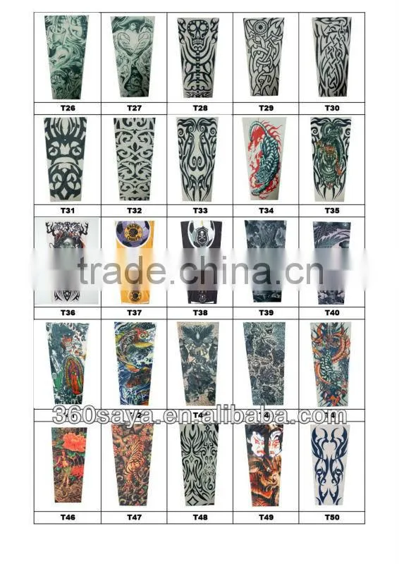 TS114 High quality fashion artificial tattoo sleeve