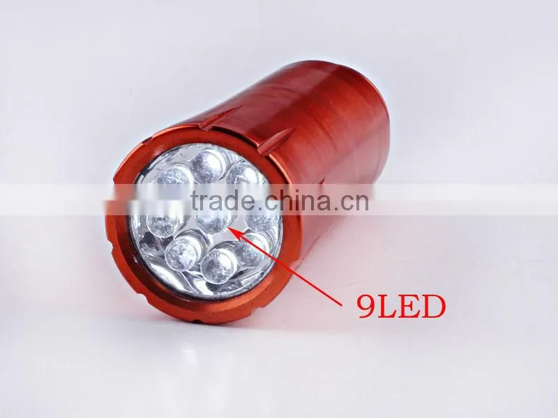 2013 New Design 9 LED Aluminum Torch