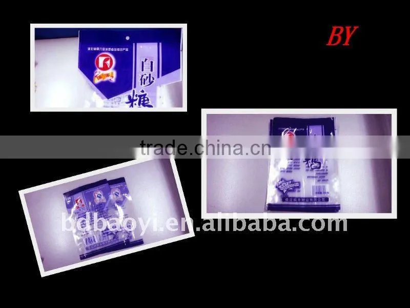 PET/LDPE laminated three side sealing sugar plastic packaging bag (alibaba China)