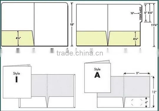 Quality a4 paper file ticket folder