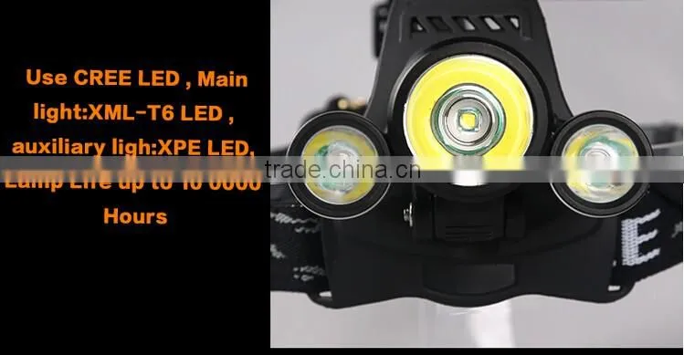 A-OK XM L T6 3 LED 4000 Lumens Owl Dual Use Bicycle volkswagen led Headlight Lamp