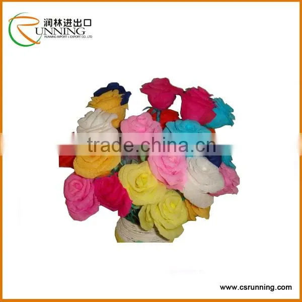 Hot sale Colorfast&Flameproof Crepe Paper in Sheet/Roll