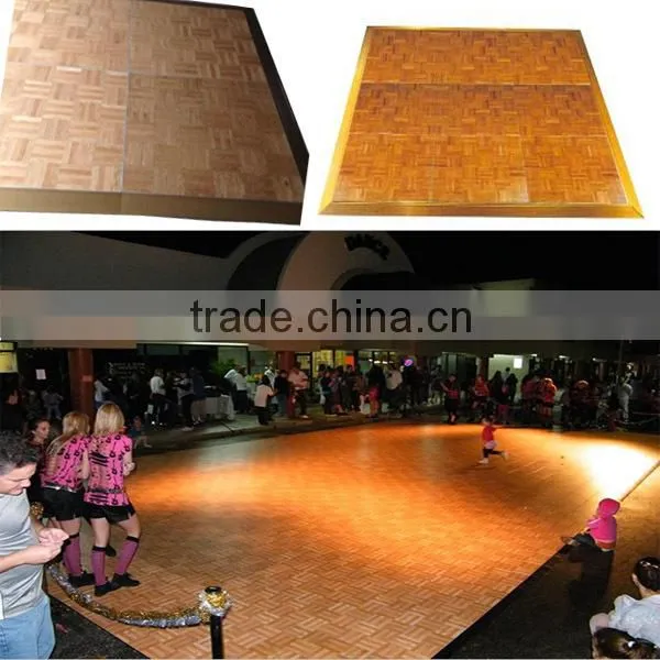 RP Wholesale cheap portable wooden dance floor 3*3ft