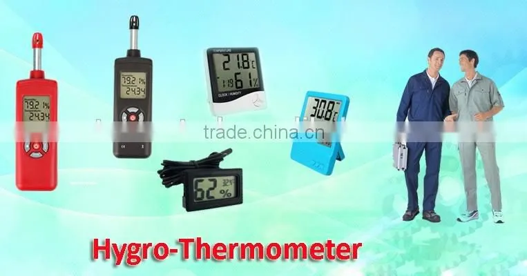 -50~70C Ambient temperature thermometer with daily alarm function calenday display