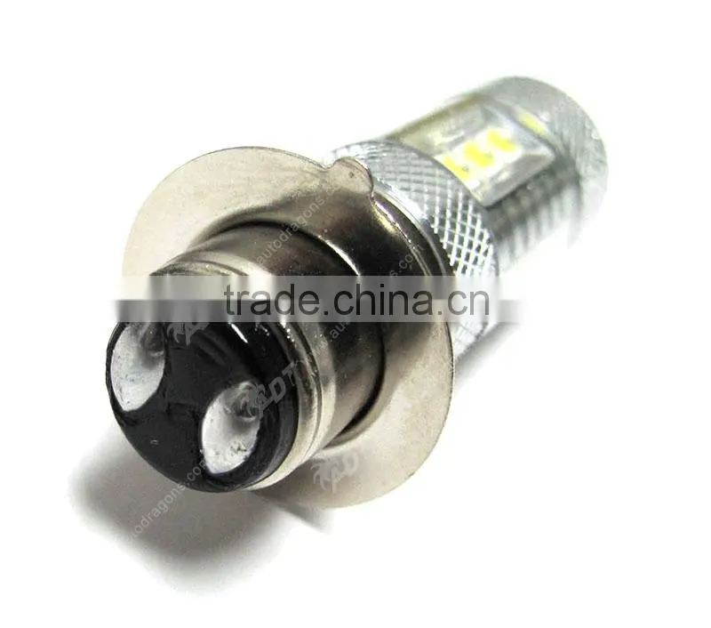 Super White P15D H6M 80W lights, High Power LED Light Bulbs