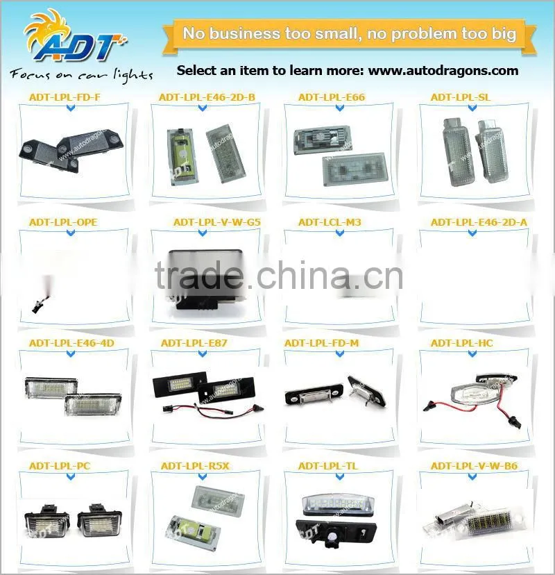 Canbus LED number lamp, License Plate light OEM No. for customers