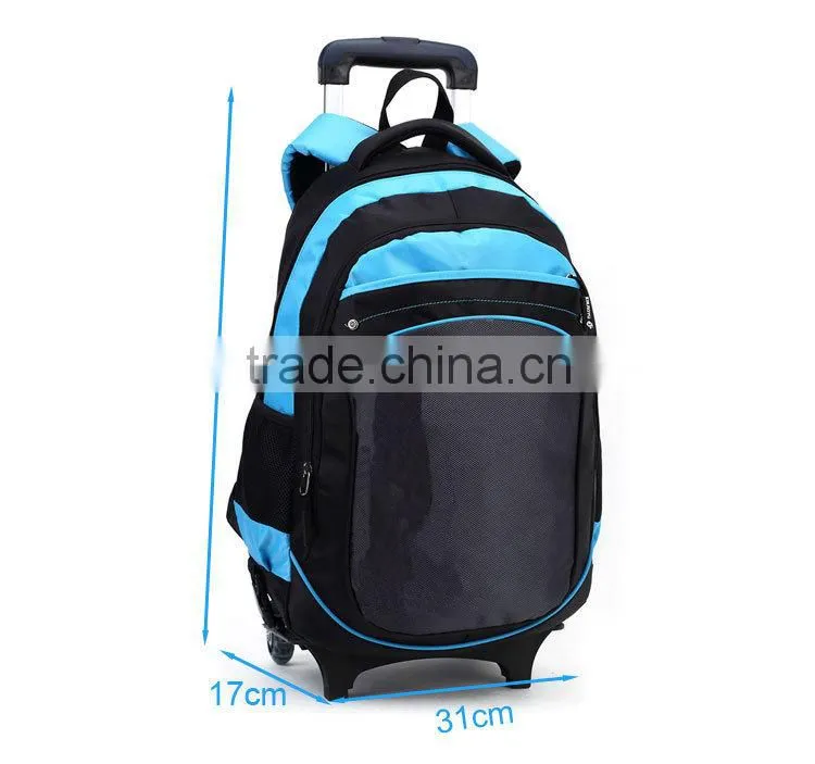 China New Style Wheeled Backpack School Trolley Bags BB021