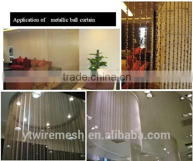 Fashionable Chinese transparent beaded shower curtains