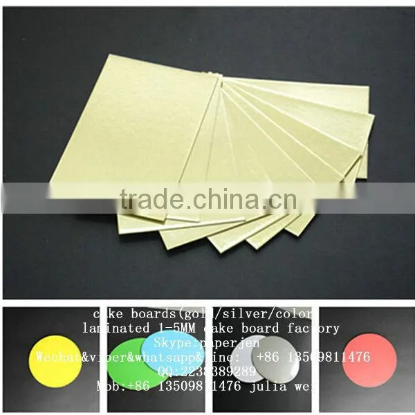 gold solid cardboard paper /cakeboard/cake board 1-3MM