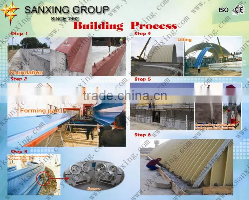 Sanxing UCM 600-305 standing seam roof panel roll forming machine