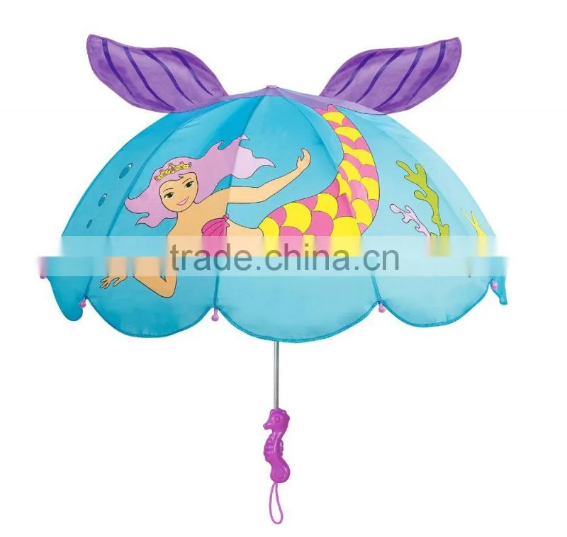 Wholesale Saftey Open Colorful Cute Kids Umbrella