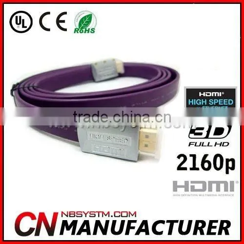 high end 1.4v flat HDMI Cable assemblies