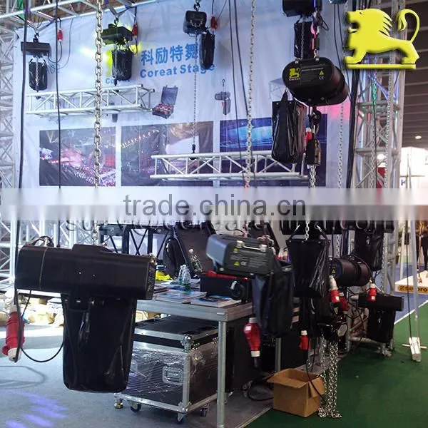 Coreat 1 ton 2 ton New Year Concert Material Equipment Lifting Electric Hoist 220V 380V 415V