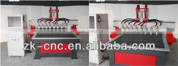 Multi Head CNC Router 1300*2500mm ZK-1325-8