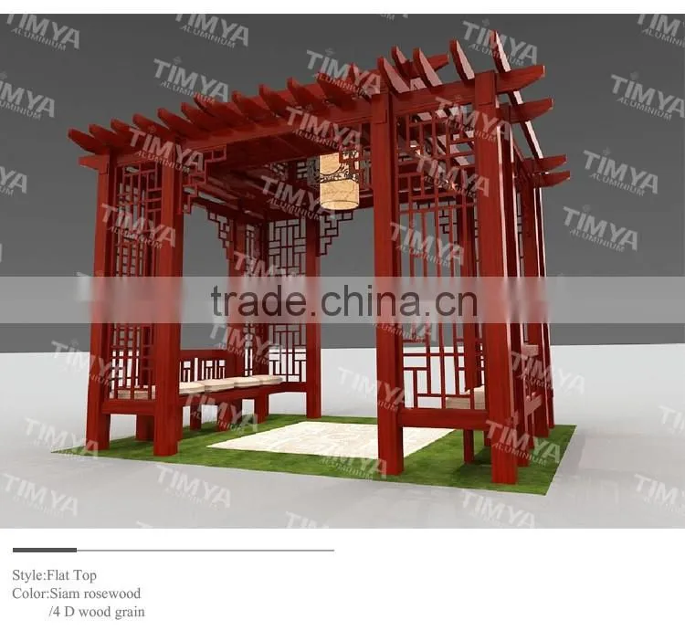 2015 hot sale outdoor pergola cover designs supplier