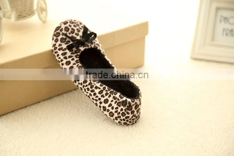Design lovely sexy leopard dance shoes for women