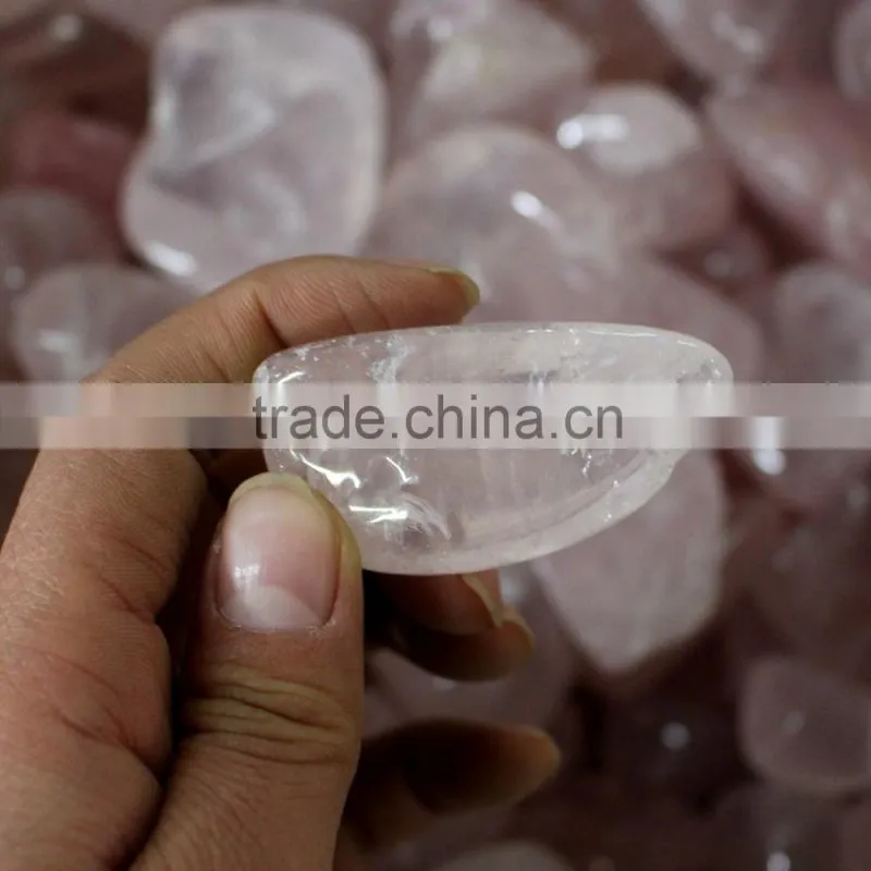 bulk of natural rock rose crystal macadam stones