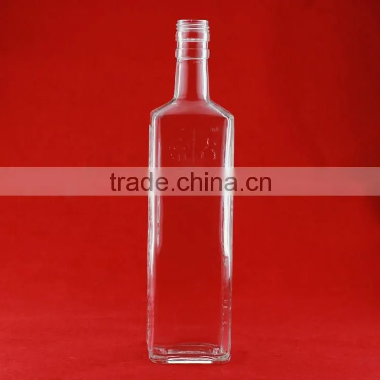 Hot sell spirit wine bottle empty spirit bottle 500ml vodka bottle