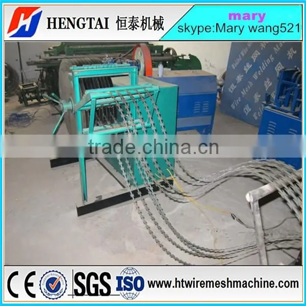razor barbed wire mesh making machine( direct factory)