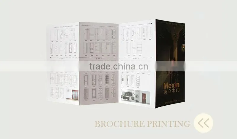 Coated paper folding brochure printing service