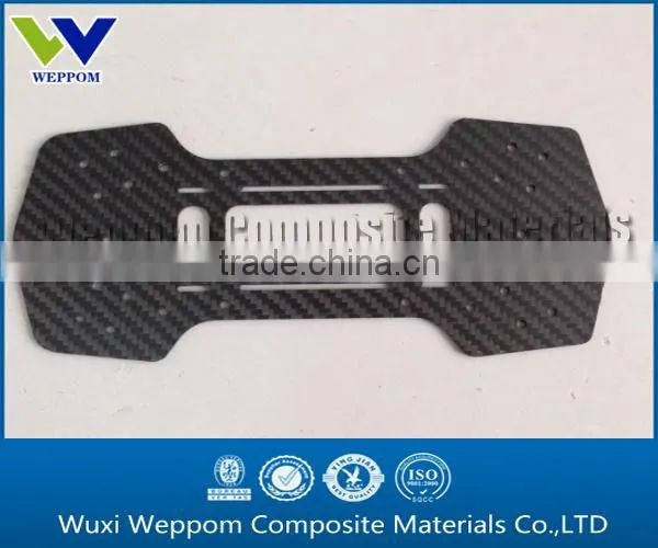 CNC cutting carbon fiber parts for RC helicopter