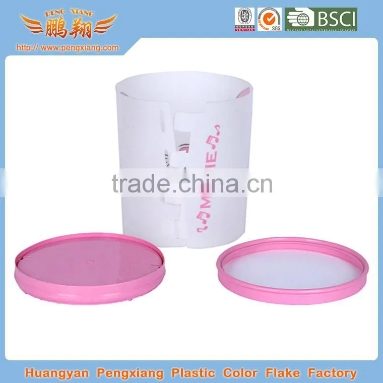 Plastic fold trash can