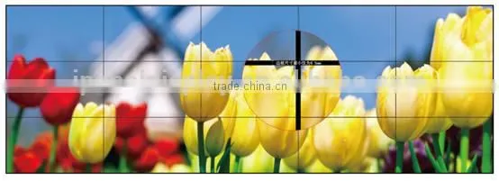 6.7mm 55 inch narrow bezel splicing LCD video wall/TV wall with rich interface for indoor