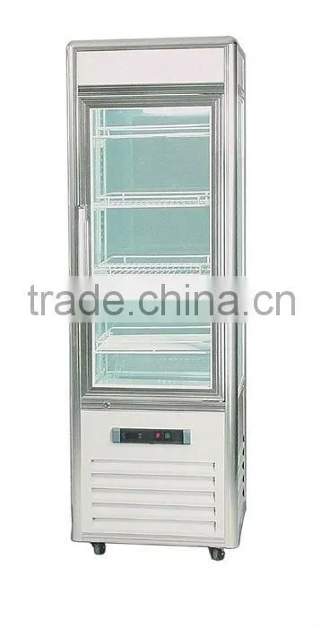 Quadrilateral glass display showcase