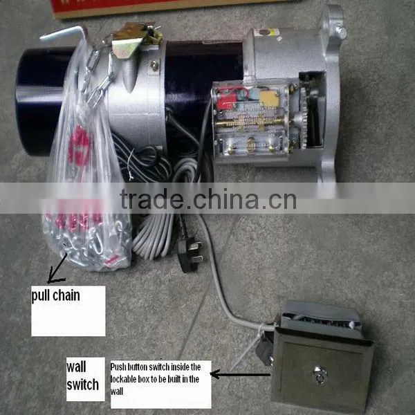 AC 300kgs lifting force Copper wire shutter door and luxurierous shutter door motor with an overheat prevention device